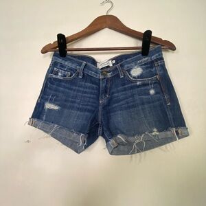 Abercrombie & Fitch Blue Distressed Denim Shorts Size 4